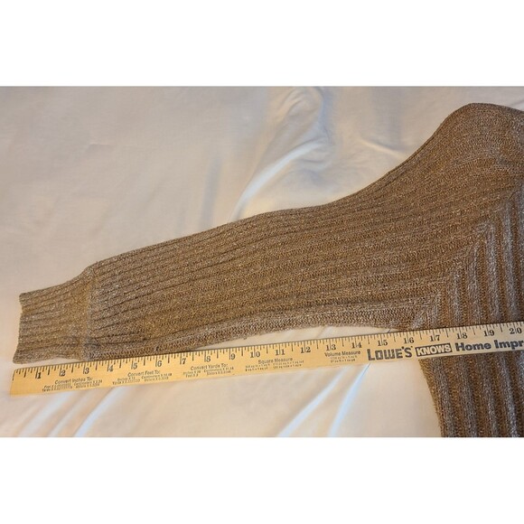 Vtg Raoul Women M Silk/Angora Rabbit Brown Knit Sweater Shoulder Pads Soft Cozy - Picture 12 of 12